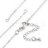 Brass Cable Chain Necklace Making NJEW-D302-80P-1