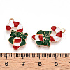 Christmas Theme Alloy Enamel Pendants ENAM-N056-403C-3