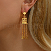 Chain Tassel Star Fashion Alloy Hoop Earrings GS7643-2