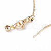 (Defective Closeout Sale: Oxidation) Adjustable Electroplate Brass Venetian Chain Necklace Making MAK-XCP0001-11-5