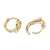 Brass Hoop Earring Findings KK-P310-30G-2