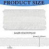 FINGERINSPIRE 10M Polycotton Pleated Elastic Lace Ribbon OCOR-FG0002-62A-02-2