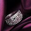 Vintage Elegant Fashion Style Brass Hollow Out Metal Rings RJEW-EE0002-006P-G-4