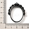 Rotatable Alloy Swivel Open Back Bezel Pendants PALLOY-I223-18EB-3