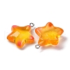 Marine Series Transparent Resin Pendants RESI-E031-02P-05-7
