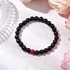 Synthetic Turquoise Beaded Stretch Bracelets for Women Men BJEW-JB11547-01-1