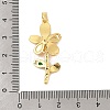 Brass Micro Pave Cubic Zirconia Pendants KK-R100-03G-3