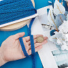 13M Polyester Centipede Lace Ribbons SRIB-WH0011-223D-4