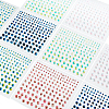 AHADERMAKER 10 Sheets 5 Colors Self Adhesive Acrylic Faux Pearl stickers DIY-GA0004-51-1