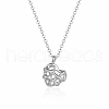 Hollow Heart Pendant Necklaces JP6478-2-1