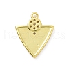 Eco-friendly Rack Plating Brass Micro Pave Cubic Zirconia Pendants KK-F843-25G-2