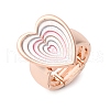 Zinc Alloy & Enamel Stretch Finger Rings for Women RJEW-M101-01D-G-4