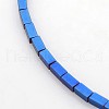 Electroplate Non-magnetic Synthetic Hematite Beads Strands G-J213A-03A-1