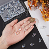 Beebeecraft 40Pcs Transparent Glass Beads GLAA-BBC0001-07B-02-3