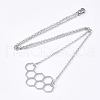 Non-Tarnish 201 Stainless Steel Pendant Necklaces NJEW-T009-JN102-1-40-2