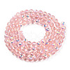 Transparent Electroplate Glass Beads Strands EGLA-TAC0006-05A-2