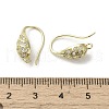 Brass Micro Pave Cubic Zirconia Earring Hooks KK-C048-13C-G-3