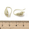 Brass Micro Pave Cubic Zirconia Earring Hooks KK-C048-13C-G-3