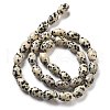 Natural Dalmatian Jasper Beads Strands G-B106-B20-01-3