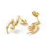 Brass Stud Earring Findings KK-M270-34G-2