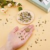 DICOSMETIC 300Pcs 3 Colors Tibetan Style Alloy Wavy Spacer Beads TIBEB-DC0001-07-3