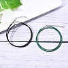10Pcs 10 Colors Waxed Cord Necklace Making NCOR-YW0001-01-7