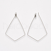 304 Stainless Steel Wire Pendants STAS-S103-09-3