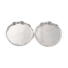 Non-Tarnish 316 Surgical Stainless Steel Cabochon Tray Settings STAS-I187-05A-P-2