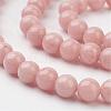 Natural Mashan Jade Round Beads Strands G-D263-6mm-XS22-2