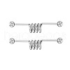 316L Surgical Stainless Steel Spiral Bar Industrial Barbell Cartilage Earrings FS-WG6688D-03-2
