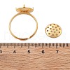 Brass Adjustable Ring Findings KK-K382-15A-G-3