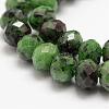 Natural Ruby in Zoisite Beads Strands G-G682-03-5x8mm-3