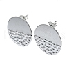 201 Stainless Steel Stud Earrings EJEW-K270-28P-1