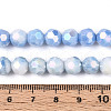 Electroplate Glass Beads Strands EGLA-T021-8mm-15-09-4