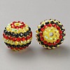 Thanksgiving Day Theme Resin Rhinestone Beads RB-WH0003-08H-2