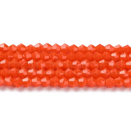 Opaque Solid Color Imitation Jade Glass Beads Strands EGLA-A039-P4mm-D03-1