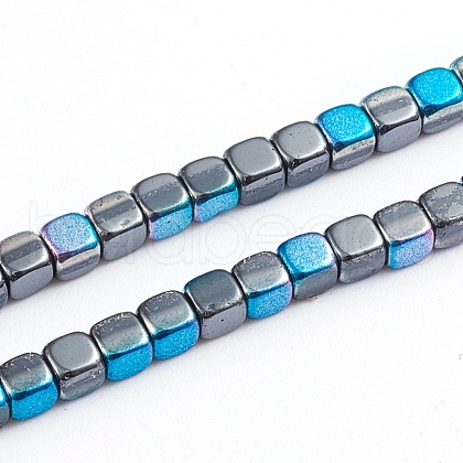 Electroplated Non-magnetic Synthetic Hematite Beads Strands G-L562-04A-1
