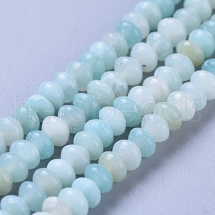 Natural Amazonite Beads Strands G-F638-09-1