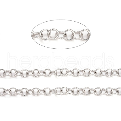 Tarnish Resistant 304 Stainless Steel Rolo Chains CHS-F011-08C-P-1