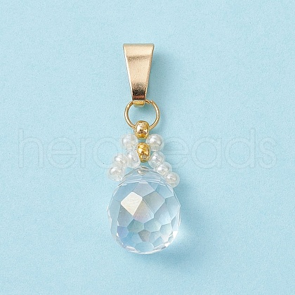 Glass Seed Beaded Pendants PALLOY-MZ00590-03-1