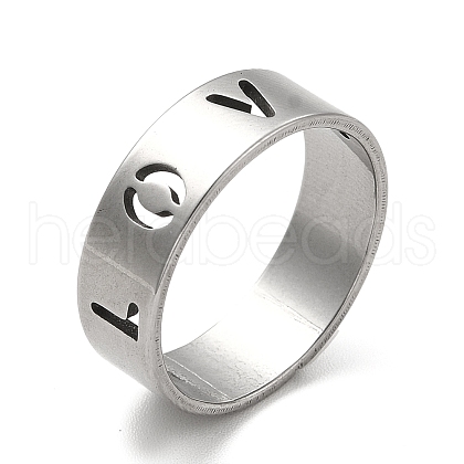 201 Stainless Steel Finger Rings RJEW-G278-23P-1