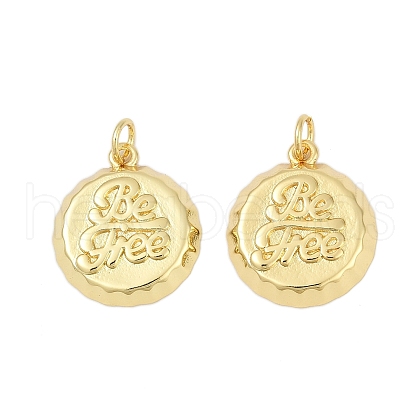 Brass Pendants KK-S527-34G-1