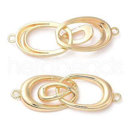 Brass Connector Charms KK-C028-22G-1