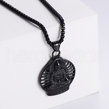 316L Surgical Stainless Steel Fashionable Punk Hip-hop Pendant Necklace OH2094-3-1