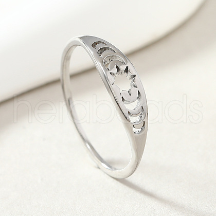 Fashionable 304 Stainless Steel Finger Rings FS-WG43180-04-1