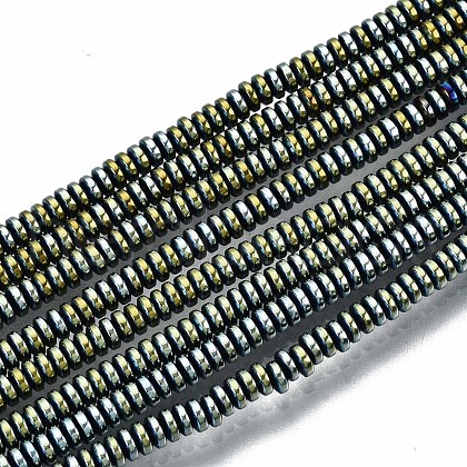 Electroplate Non-magnetic Synthetic Hematite Beads Strands G-T114-58-03-1