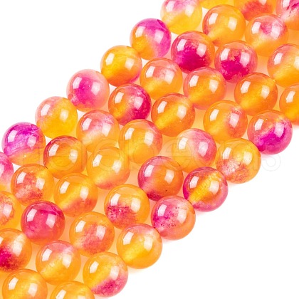 Natural Malaysia Jade Beads Strands G-A146-8mm-C15-1
