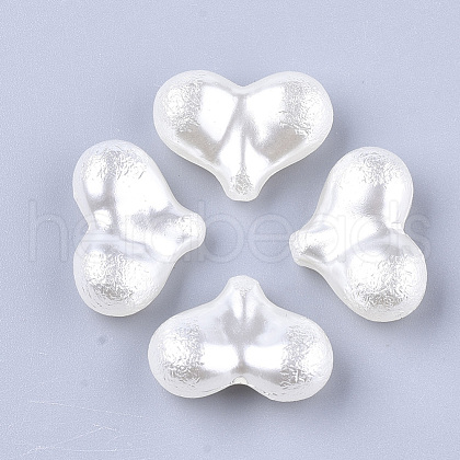 ABS Plastic Imitation Pearl Beads OACR-T017-12B-1