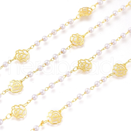 Brass Handmade Beaded Chains CHC-H101-16G-1