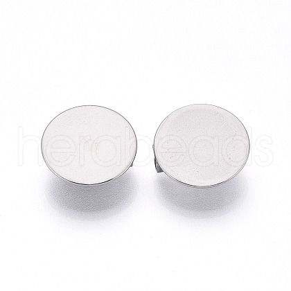 304 Stainless Steel Brooch Cabochon Settings STAS-E547-08J-P-1